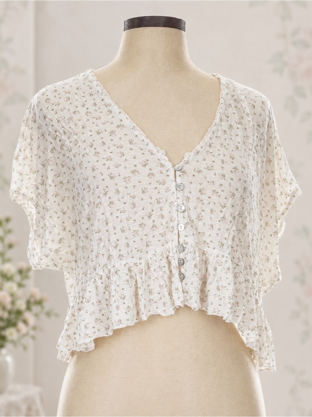 Lucky Brand Floral Crop L